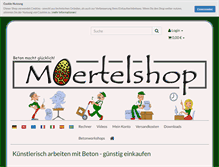 Tablet Screenshot of moertelshop.com